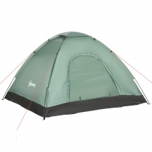 DecHome 1DGAM249 Tenda da Campeggio 2 Posti Porta a Cerniera 206x185x120cm Verde