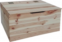 DELTA TRADE 201-2035-2 Cassapanca contenitore Baule da Esterno Legno 100x40x40h cm Legno