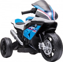 DecHome 211V90BU-370 Moto Elettrica per Bambini BMW HP4 con Musica 18+ Mesi Blu
