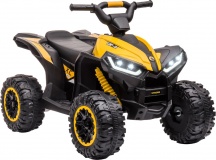 DecHome 235V90YL-370 Macchina Elettrica Bambini 12V Quad Elettrico 3+ Giallo