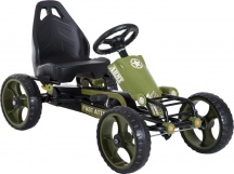DecHome 25A573F Go Kart a Pedali per Bambini 3-6 Anni Sedile Regolabile Verde