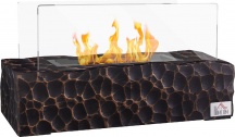 DecHome 284-101BK Camino a Bioetanolo da Tavolo Bruciatore da 1.15L e Pannello Vetro