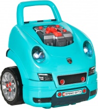 DecHome 28A634F Officina Camion Giocattolo Bambini 3-5 Anni 40x39x47 cm Azzurro