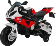 DecHome 301007RD Moto Elettrica per Bambini 12V BMW Rr 3+ Nero e Rosso