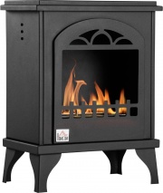 DecHome 329V00 Camino Bioetanolo in Metallo 1.5L 25mq 41x25x54 cm