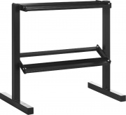 DecHome 345-724BK Porta Pesi 2 Ripiani Acciaio Palestra Casa e Ufficio 92.5x50.5x80.5 Nero