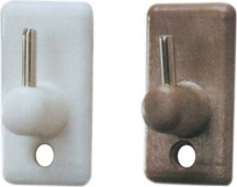 DecHome 3460b3506 Gancio Bris Bris Base Plastica Rampino Metallo mm 18x32 Marrone