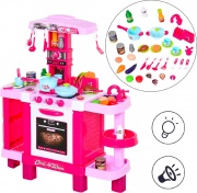 DecHome 350047 Cucina Giocattolo con Luce e Suono Playset per Bambini da 3+ Anni Rosa