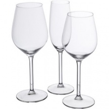 DecHome 35261 Set Calici da 18 Pezzi in Vetro Vignoble per Vini