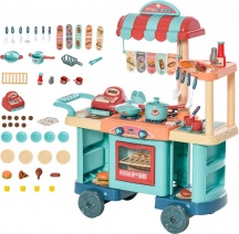 DecHome 355595 Cucina Giocattolo con 50 Accessori Playset per Bambini da 3+ Anni