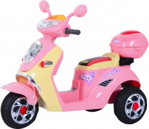 DecHome 370013 Moto Elettrica per Bambini 6V con Luci e Musica 3+ Rosa