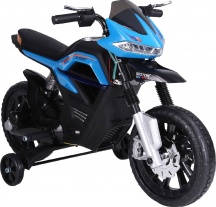 DecHome 370068BU Moto Elettrica per Bambini a Batteria con Rotelle 3+ Blu