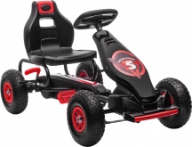DecHome DH37019 Go Kart a Pedali Seduta Regolabile e Ruote in Gonfiabili Cavalcabile 5+