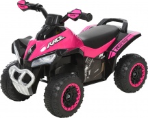 DecHome 375596PK Quad a Spinta con Luci e Suoni Cavalcabile per Bambini da 3+ Anni Rosa