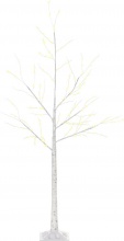 DecHome 402-830 Albero di Natale Bianco con Luci 20x20x150