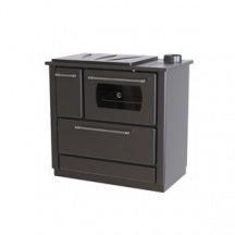 DecHome 4040ANTRACITE Stufa a Legna in Acciaio e Ghisa 7,9 kW 226 m3 Classe A+ Antracite Atene