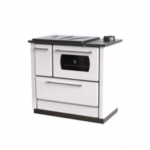 DecHome 4040WHITE Stufa a Legna in Acciaio e Ghisa 7,9 kW 226 m3 Classe A+ Bianco Atene