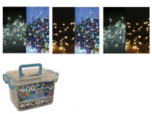 DecHome 500583 Luci Natalizie 300 LED 2 in 1 Bianco e Multicolore