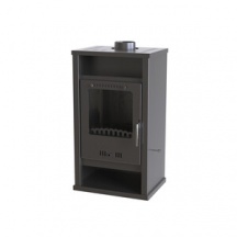 DecHome 5020 Stufa a Legna in Acciaio e Ghisa 7,78 kW 223 m3 Classe A Nero Creta
