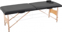 DecHome DH50360 Lettino Massaggio Portatile Regolabile Cuscino Rimovibile Nero