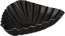 DecHome 50FCUO Stampo per Dolci Antiaderente a Cuore in Alluminio colore Nero