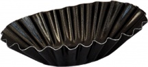 DecHome 50FRUG Stampo per Dolci Rustico Grande Antiaderente in Alluminio colore Nero