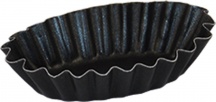 DecHome 50FRUP Stampo per Dolci Rustico Piccolo Antiaderente in Alluminio colore Nero