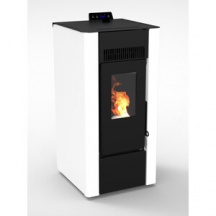 DecHome 53820 Stufa a Pellet Ventilata 8,10 kW Serbatoio 15 Kg 226 m3 Bianco Efesto 9