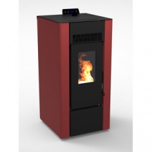 DecHome 53837 Stufa a Pellet Ventilata 8,10 kW Serbatoio 15Kg 226 m3 Bordeaux Efesto 9
