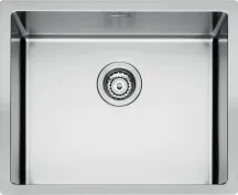 DecHome 54X44 1V Lavello Cucina 1 Vasca da Incasso Larghezza 54 cm Acciaio Inox