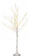 DecHome 550V80WT-830 Albero di Natale Bianco con 72 Luci Led 120 cm