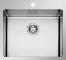 DecHome 55X51 1v Lavello Cucina 1 Vasca da Incasso Larghezza 55 cm Acciaio Inox