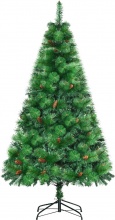 DecHome 563V00 Alberello di Natale Decorato Ignifugo Base in Metallo �116x180 cm