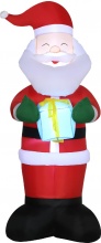 DecHome 563V90MX-844 Babbo Natale Gonfiabile con Luci e Gonfiatore 77x68x184cm