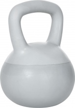 DecHome 630-936GY Kettlebell 4kg PVC e Sabbia Metallica Allenamento Spalle e Bicipiti