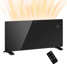 DecHome 682BKS552 Riscaldatore a Convezione 2000W Regolabile Telecomando Nero