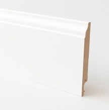 Brugel 733199 Set 5 Battiscopa in MDF Barocco 1,4 x 12 cm x 240 cm 5 Bianco