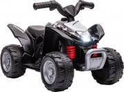 DecHome 806-416BK Quad Elettrico Bambini 18-36 Mesi LED Clacson e Pedali 65.5x38.5x43.5