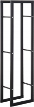 DecHome 8D0147 Scaffale Porta Legna Verticale Per Interno Ferro Nero