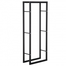 DecHome 8D0148 Scaffale Legnaia Per Casa e Giardino Portata 100Kg Nero