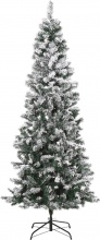 DecHome 830183V01 Albero di Natale 210cm Pino Rivestito Floccaggio Bianco Rami 631