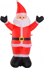 DecHome 844160 Babbo Natale Gonfiabile Luminoso con Luci Led 80x40x120 cm