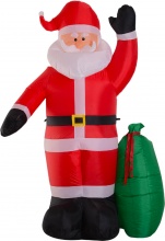 DecHome 844165 Babbo Natale Gonfiabile Decorazione Natalizia 50x60x240cm