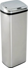 DecHome 851004 Cestino Dei Rifiuti Rettangolare Acciaio Inox Sensore 50L