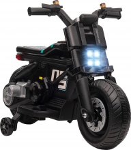 DecHome 90BK-370 Moto Elettrica Bambini Rotelle Clacson e Musica Bambini 3+ Nero