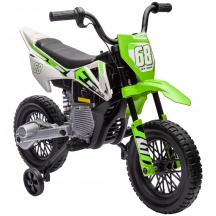 DecHome 910GNS488 Moto Elettrica per Bambini con Rotelle 107x56x70 cm Verde