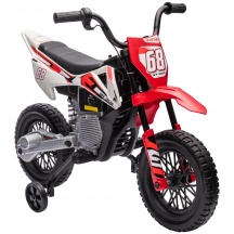 DecHome 910RDS487 Moto Elettrica per Bambini con Rotelle 107x56x70 cm Rosso