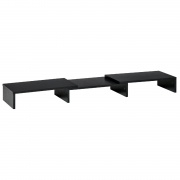 DecHome DH92340 Supporto Monitor in MDF con Lunghezza e Angolazione 80-117x24x10cm Nero