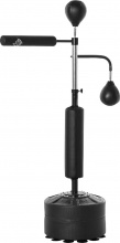 DecHome A211120AO69 Sacco Boxe da Terra con 2 Speedball e Barra Girevole Nero