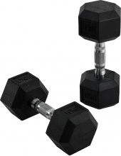 DecHome A249V01AO12 Set 2 Manubri Esagonali da 10kg per Workout Nero